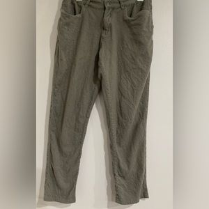 Woolly Pants Men’s 34x34 Straight Legs Flat Front Merino Wool blend pants Green